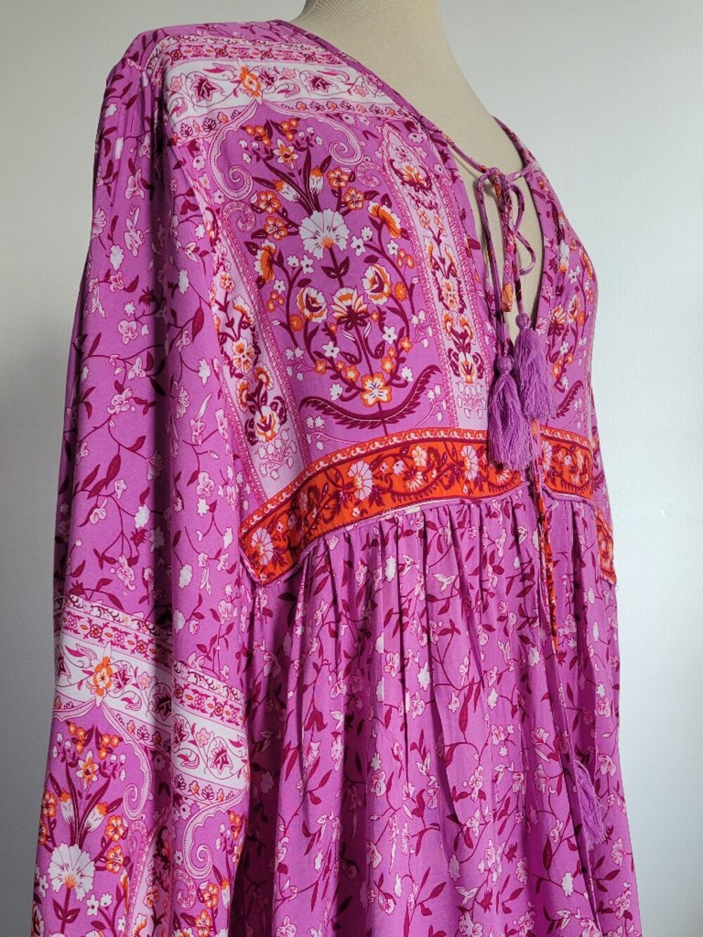NWOT | R. Vivimos Women's Bohemian Floral Midi Dress